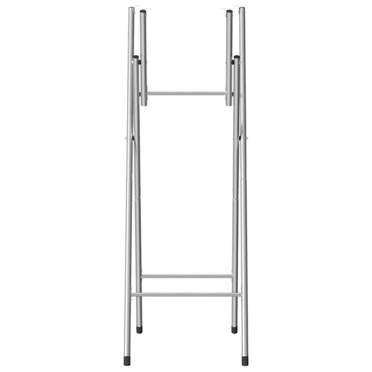 Folding Bar Table Legs Silver 45x53x108 cm Galvanised Steel