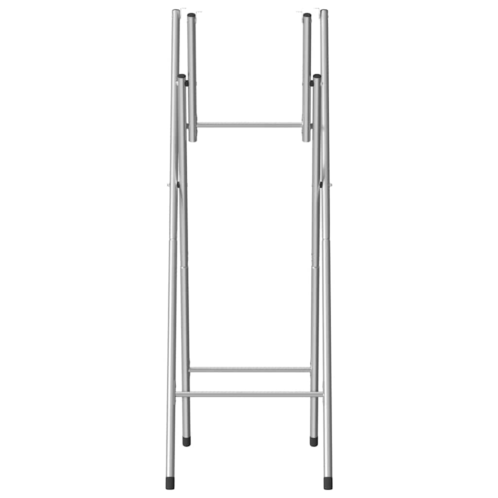 Folding Bar Table Legs Silver 45x53x108 cm Galvanised Steel