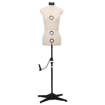 Dress Form | Cream and black | Polyester, ABS | S | Adjustable Armrests