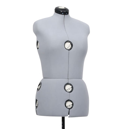 Adjustable Dress Form Female Grey M Size 40-46
