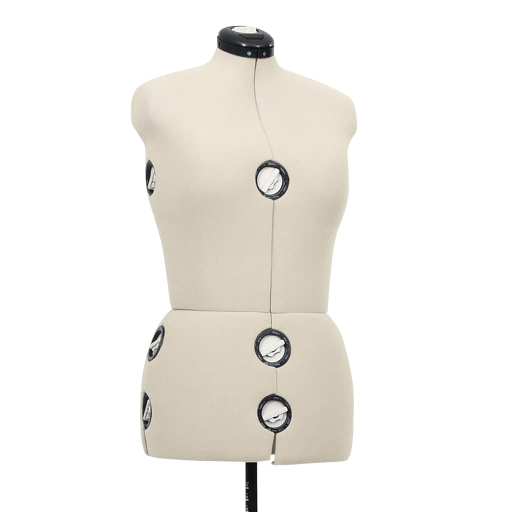 Dress Form | Cream and black | Polyester, ABS | M | Height-Adjustable