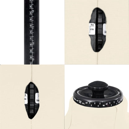 Adjustable Dress Form Male Cream Size 37-45