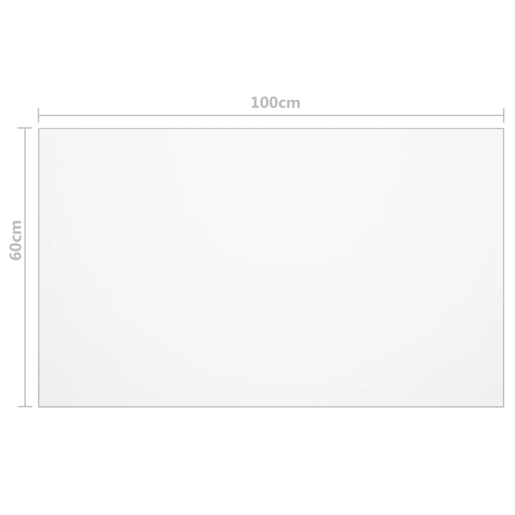 Table Protector Transparent 100x60 cm 1.6 mm PVC