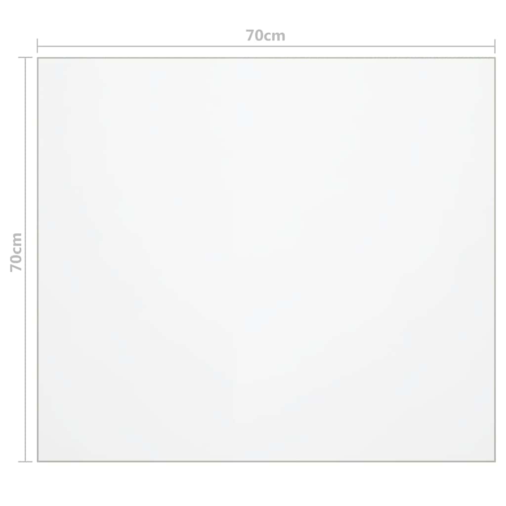 Table Protector | Transparent | PVC | 70x70 cm | Table Protector | Square