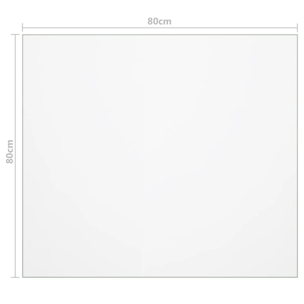 Table Protector Transparent 80x80 cm 1.6 mm PVC