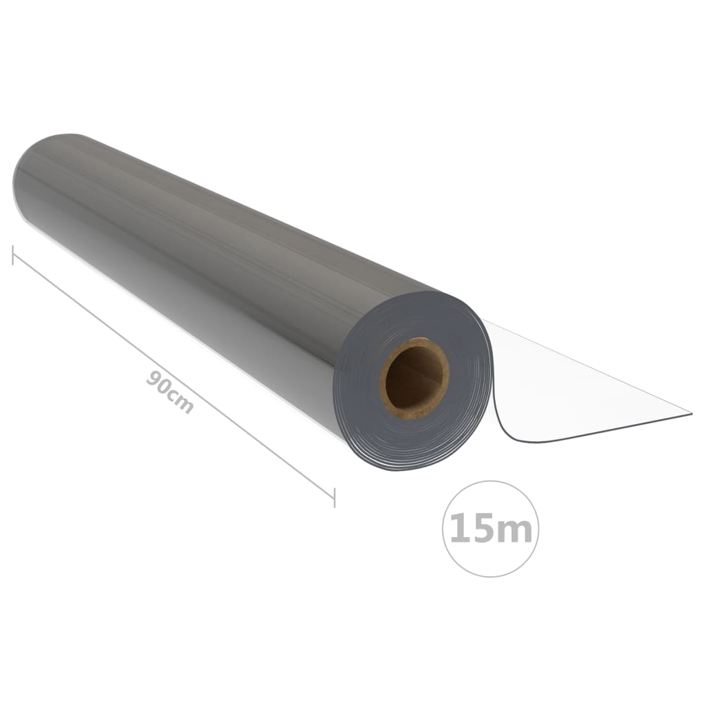 Table Protector Roll Transparent 0.9x15 m 1.6 mm PVC