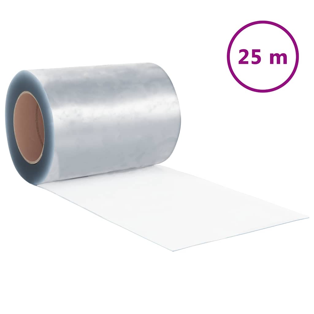 288282 vidaXL Strip Curtain Roll PVC 2,6 mm x 300mm 25 m