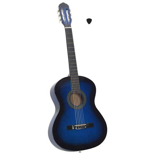 Classical Guitar for Beginner Blue 4/4 39" Basswood