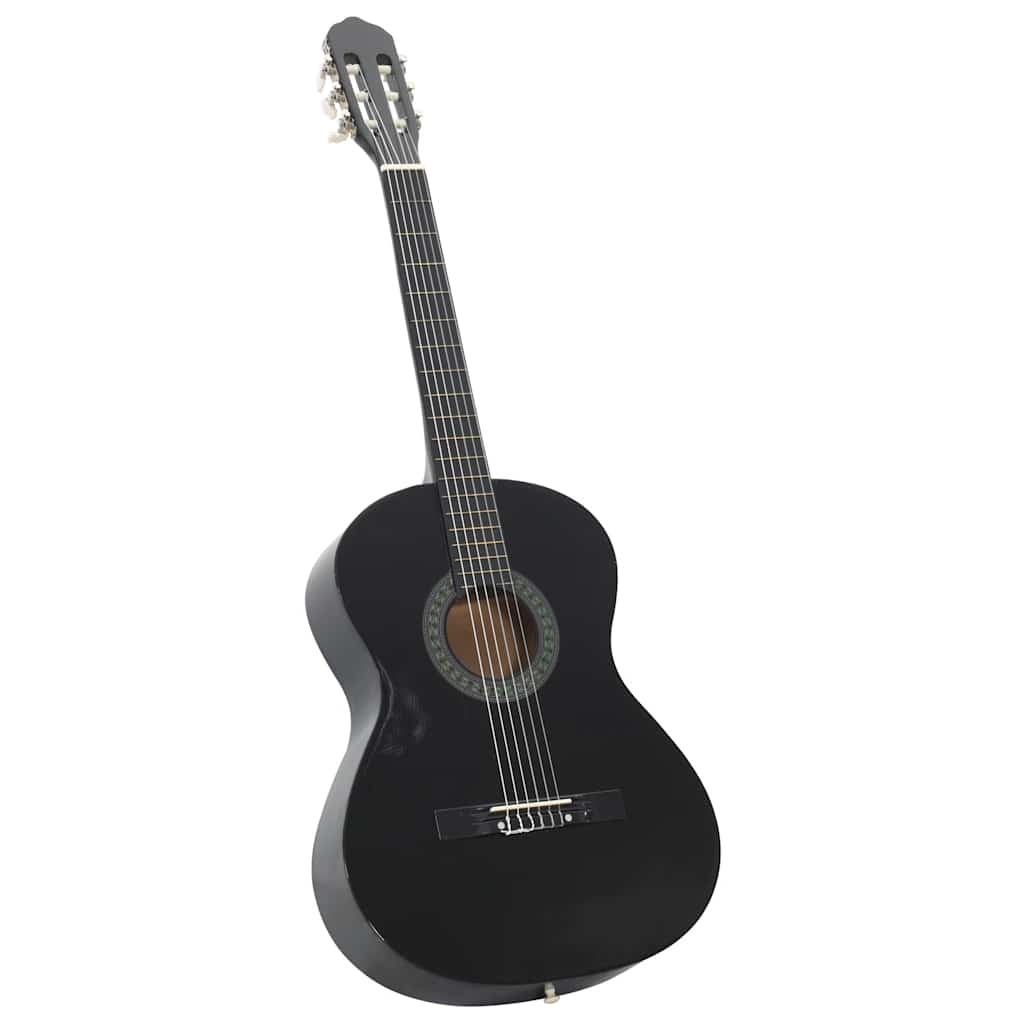Classical Guitar for Beginner Black 4/4 39" Basswood