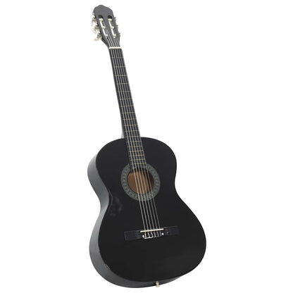 Classical Guitar for Beginner Black 4/4 39" Basswood