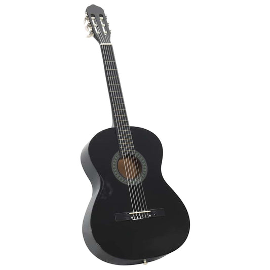 Classical Guitar for Beginner Black 4/4 39" Basswood
