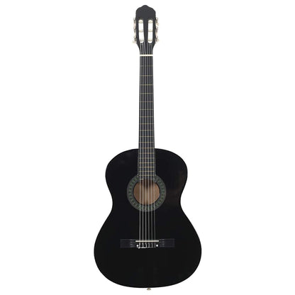 Classical Guitar for Beginner Black 4/4 39" Basswood
