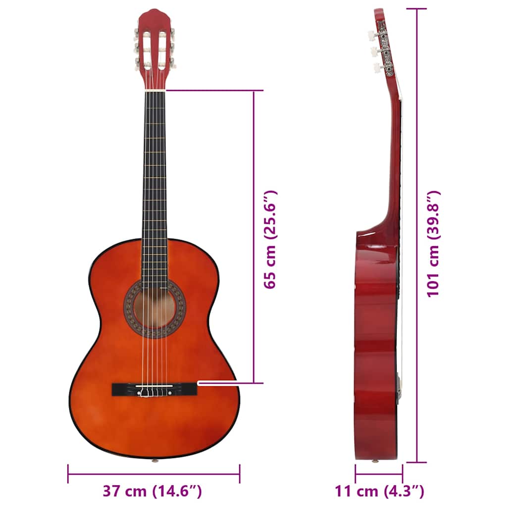 Classical Guitar for Beginner 4/4 39" Basswood