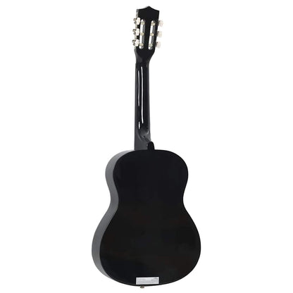 70119 vidaXL 8 Piece Classical Guitar Beginner Set Black 3/4 36