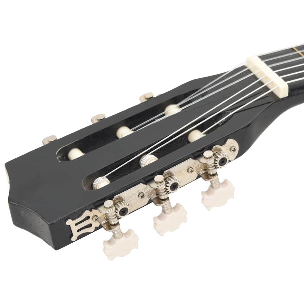 8 Piece Classical Guitar Beginner Set Black 3/4 36" - Display of the included guitar bag, showing its practicality for storage and travel.