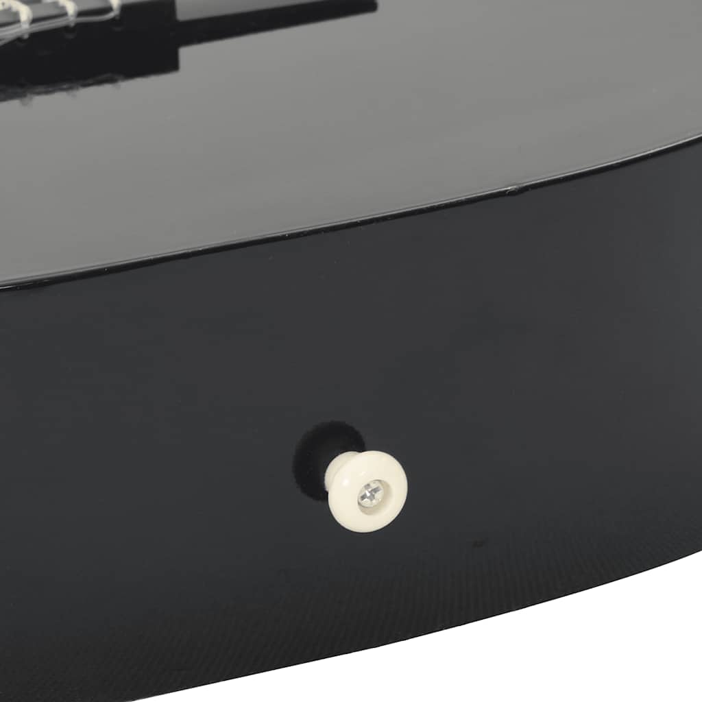 8 Piece Classical Guitar Beginner Set Black 3/4 36" - Image of the guitar set with all accessories laid out, ready for beginners to start learning.