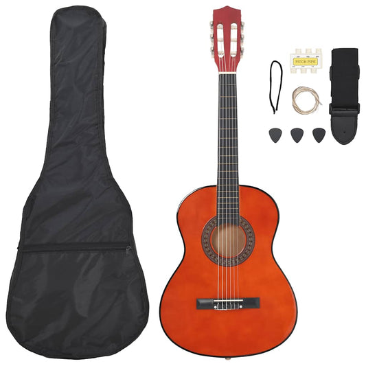8 Piece Classical Guitar Beginner Set 3/4 36"