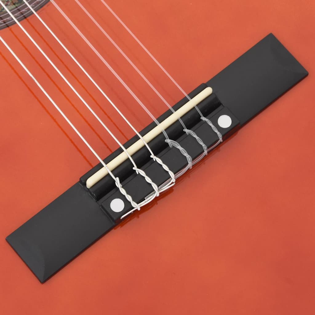 Natural finish of the 8 Piece Classical Guitar Beginner Set 3/4 36", perfect for beginners looking to start their music journey.