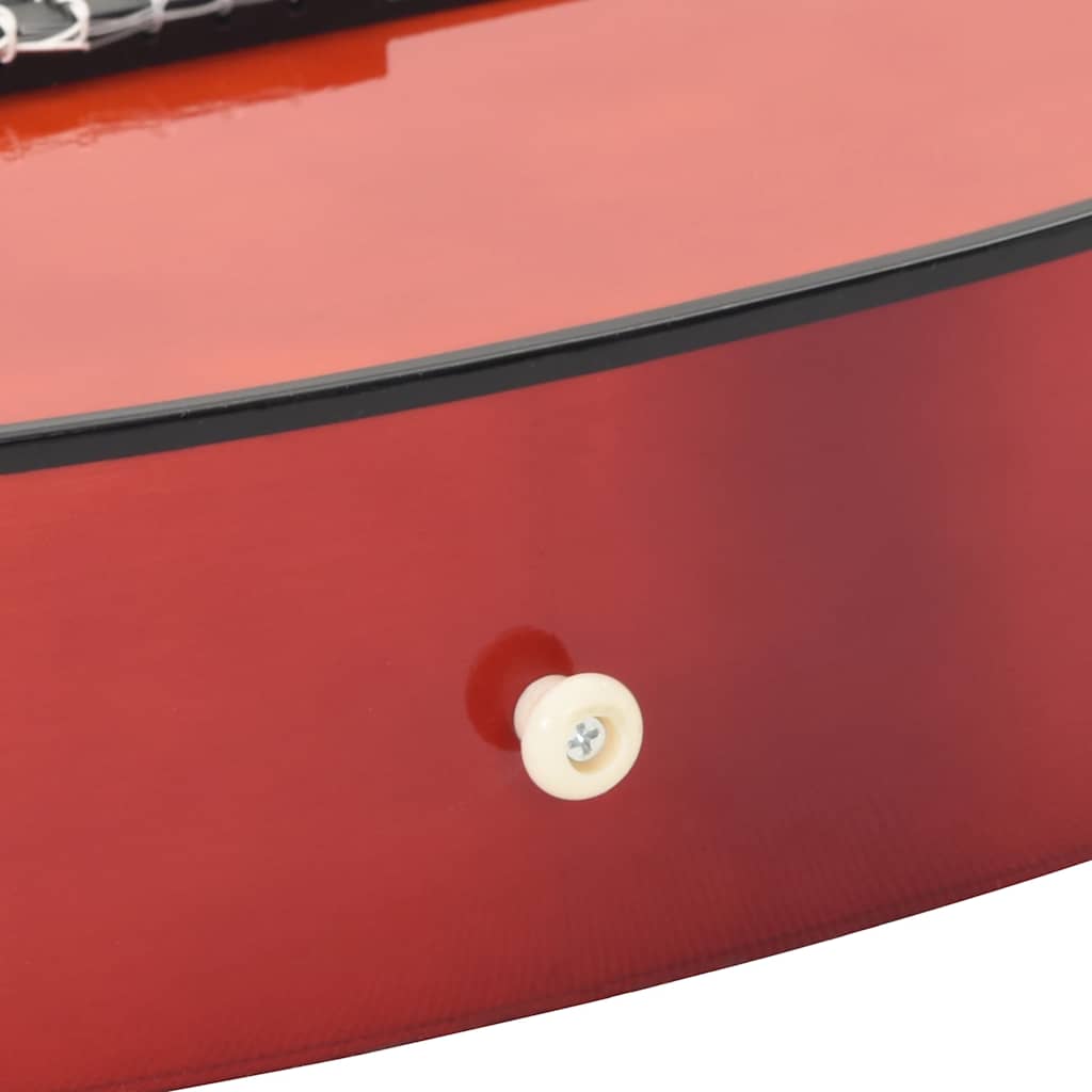 8 Piece Classical Guitar Beginner Set 3/4 36" showcasing natural wood finish and included accessories.