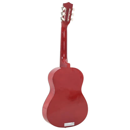 Classical Guitar for Beginner and Kid 1/2 34 Basswood displayed in natural wood finish, ideal for young musicians.