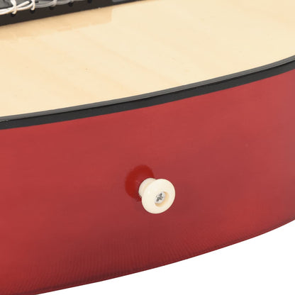 Natural wood finish of Classical Guitar for Beginner and Kid 1/2 34 Basswood, showcasing its excellent sound quality.