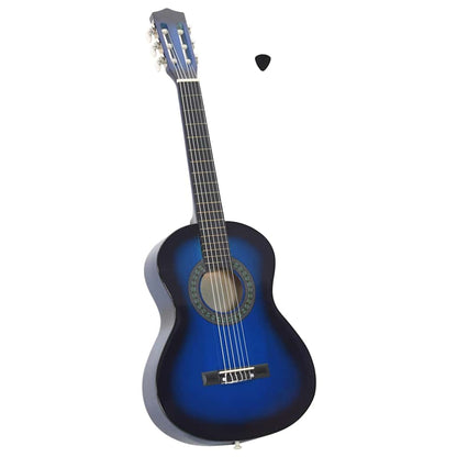 Classical Guitar for Beginner and Kids Blue 1/2 34"