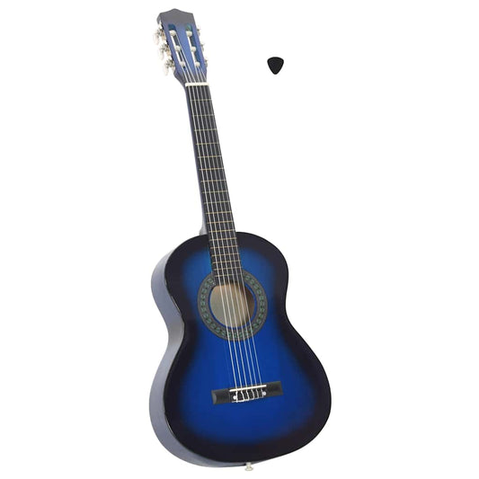 Classical Guitar for Beginner and Kids Blue 1/2 34"