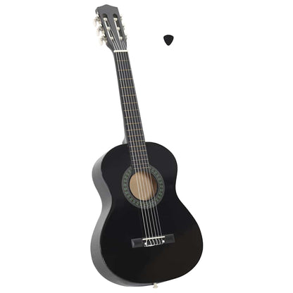 Classical Guitar for Beginner and Kids Black 1/2 34"