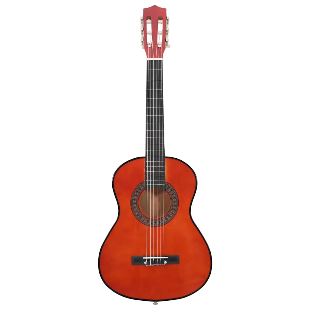 Classical Guitar for Beginner and Kid 1/2 34" Basswood in a playing position, perfect for young learners and amateurs.