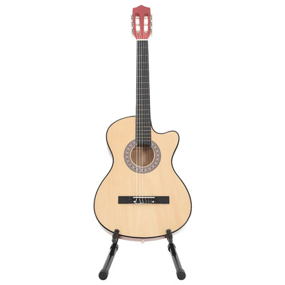 12 Piece Western Acoustic Cutaway Guitar Set with 6 Strings 38