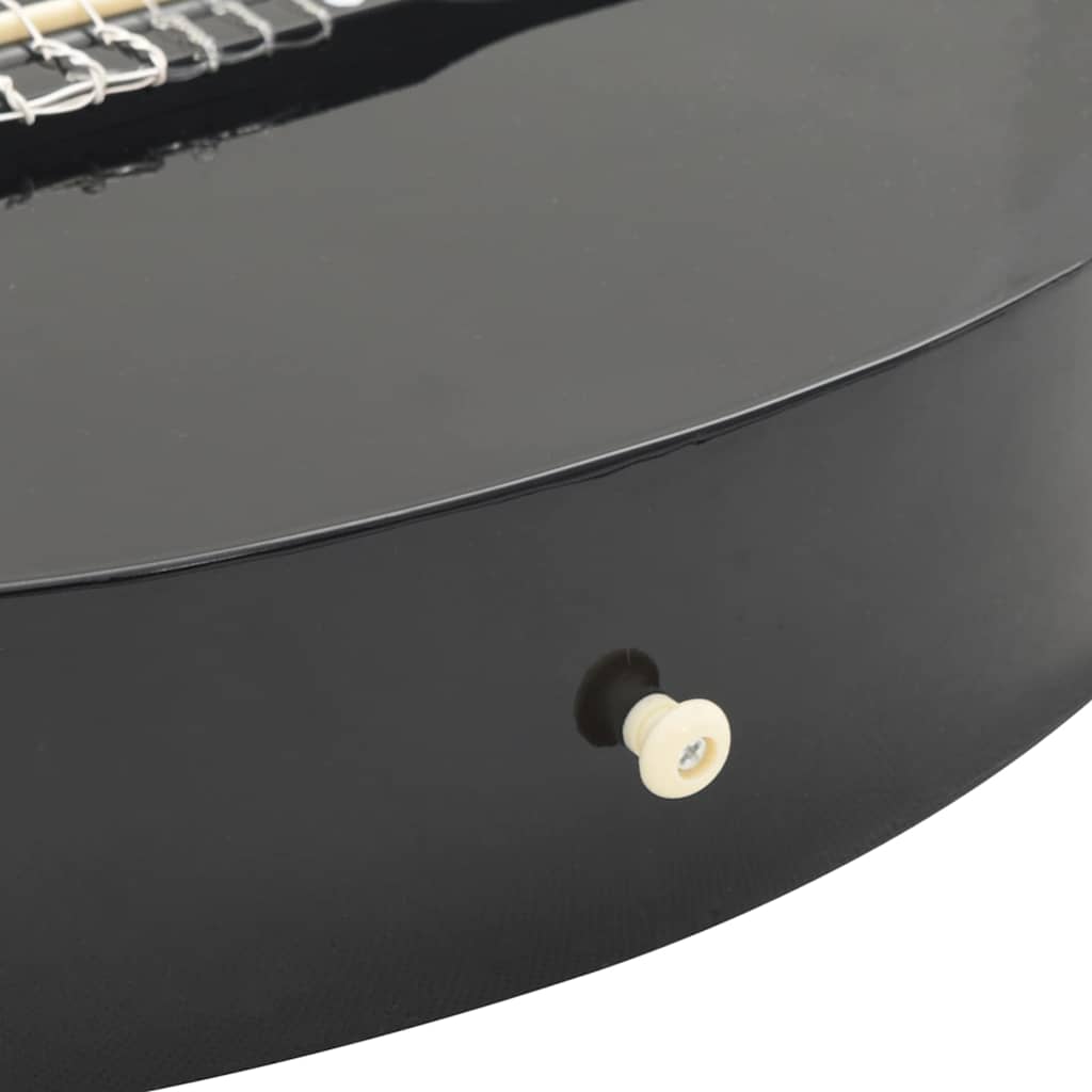 Western Classical Cutaway Guitar with 6 Strings Black 38"