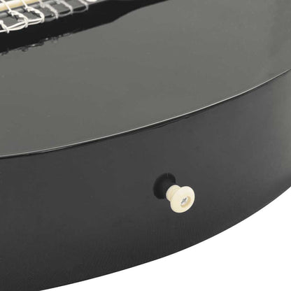 Western Classical Cutaway Guitar with Equalizer 6 Strings Black