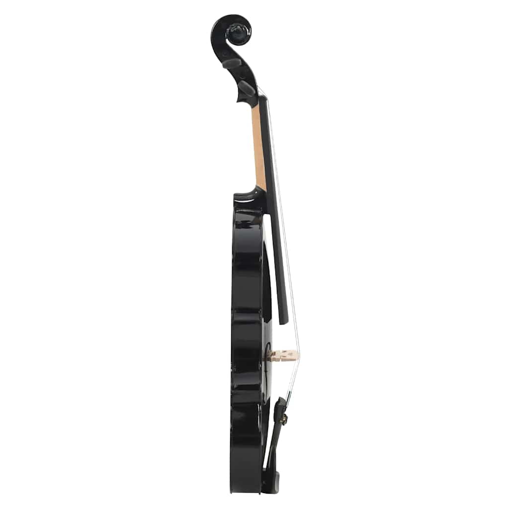 70143 vidaXL Violin Full Set with Bow and Chin Rest Black 4/4