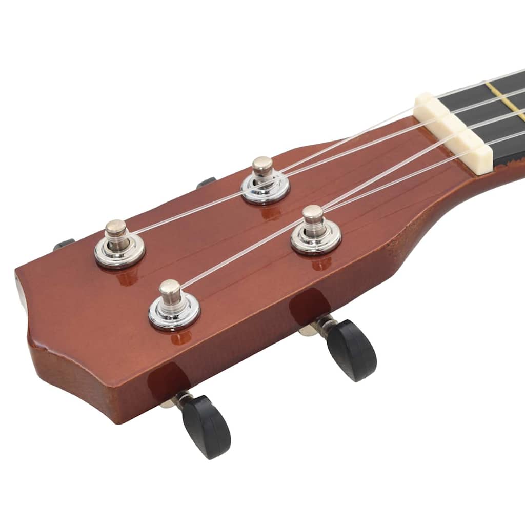 Soprano Ukulele Set with Bag for Kids Dark Wood 23"