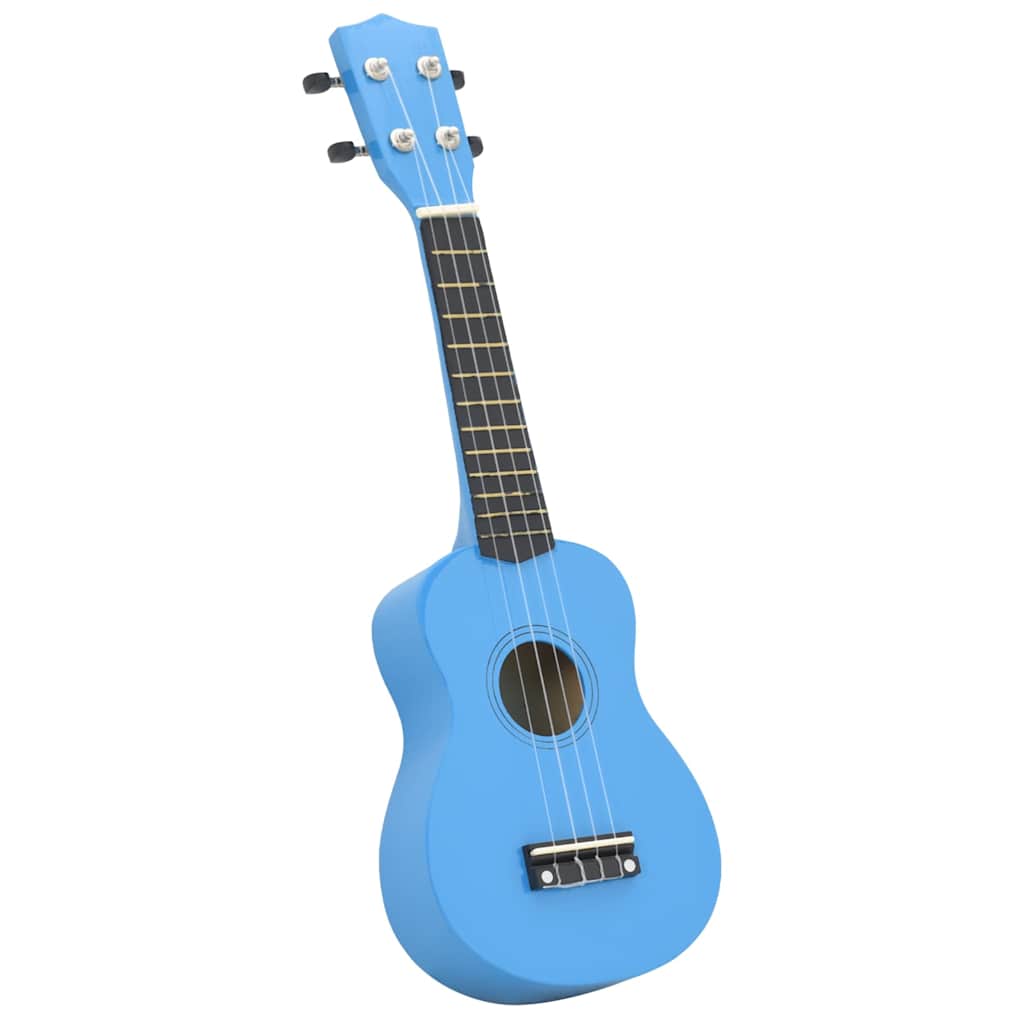 Soprano Ukulele Set with Bag for Kids Baby Blue 23"