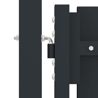 Double Door Fence Gate Steel 300x175 cm Anthracite