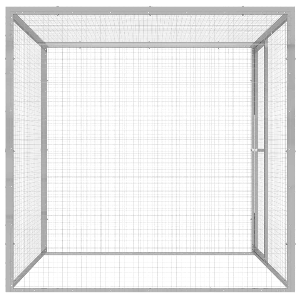 Cat Cage 1.5x1.5x1.5 m Galvanised Steel