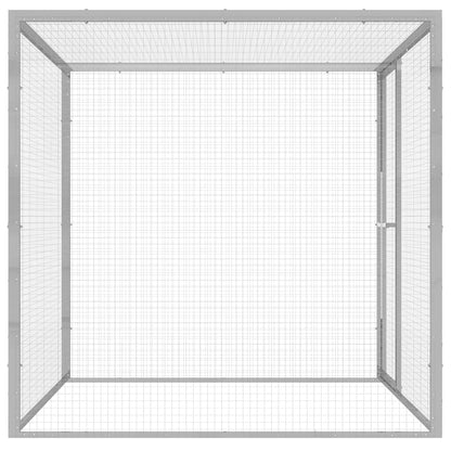 Cat Cage 1.5x1.5x1.5 m Galvanised Steel