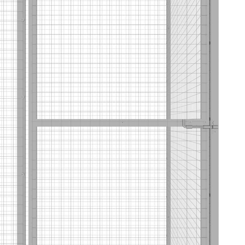 Cat Cage 4.5x1.5x1.5 m Galvanised Steel