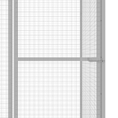 Cat Cage 4.5x1.5x1.5 m Galvanised Steel