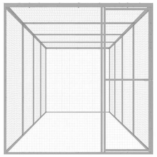 Cat Cage 6x1,5x1,5 m Galvanised Steel