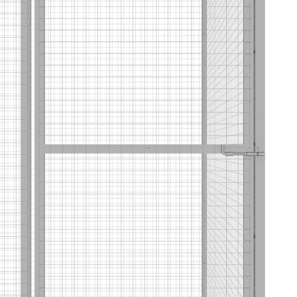 Cat Cage 3x1.5x2.5 m Galvanised Steel