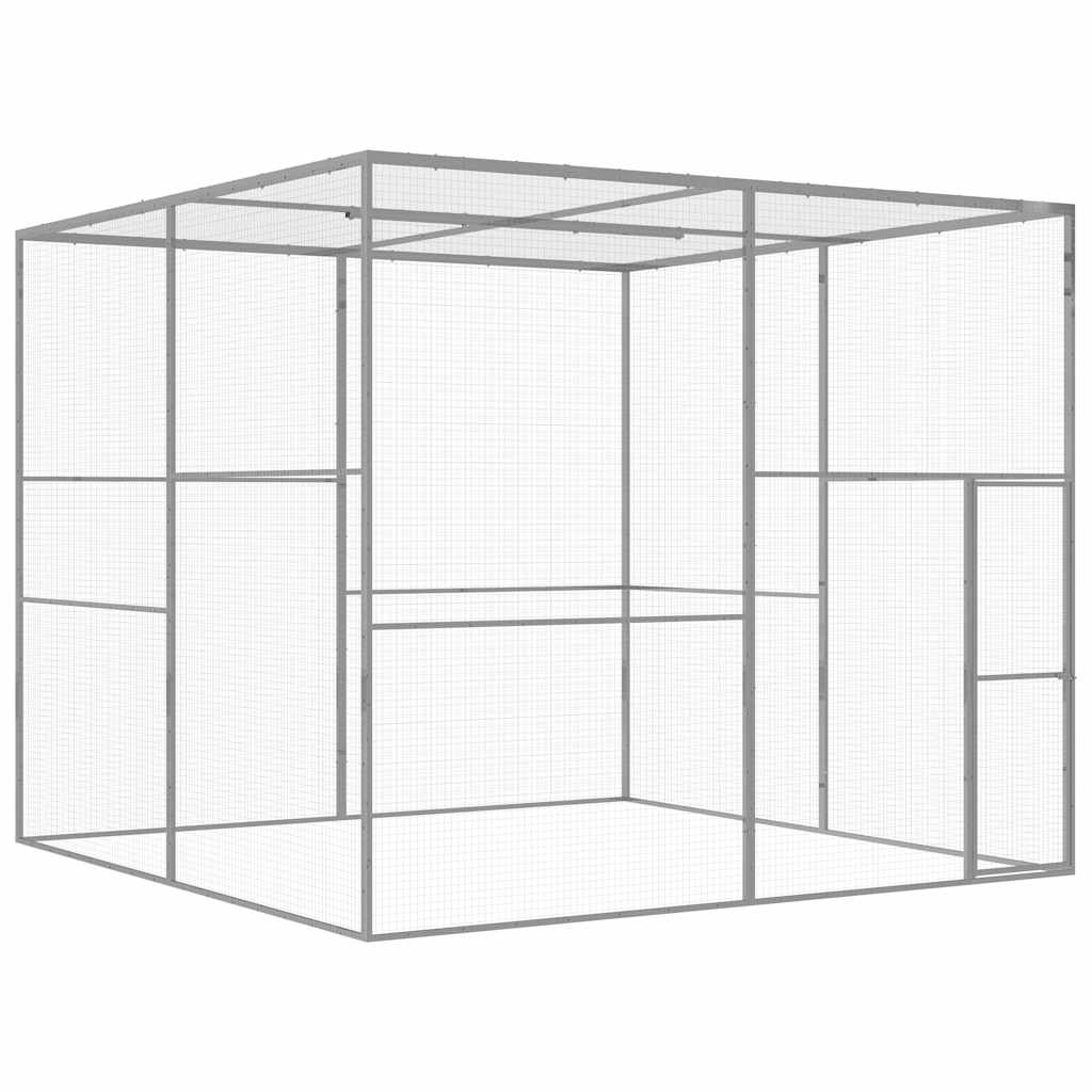 Cat Cage 3x3x2.5 m Galvanised Steel