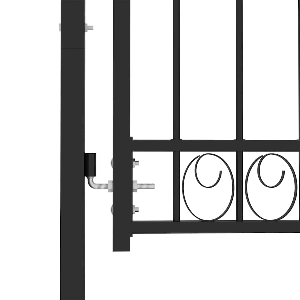 Fence gates EMMEN 104 x 86 cm Lockable Powder-coated steel