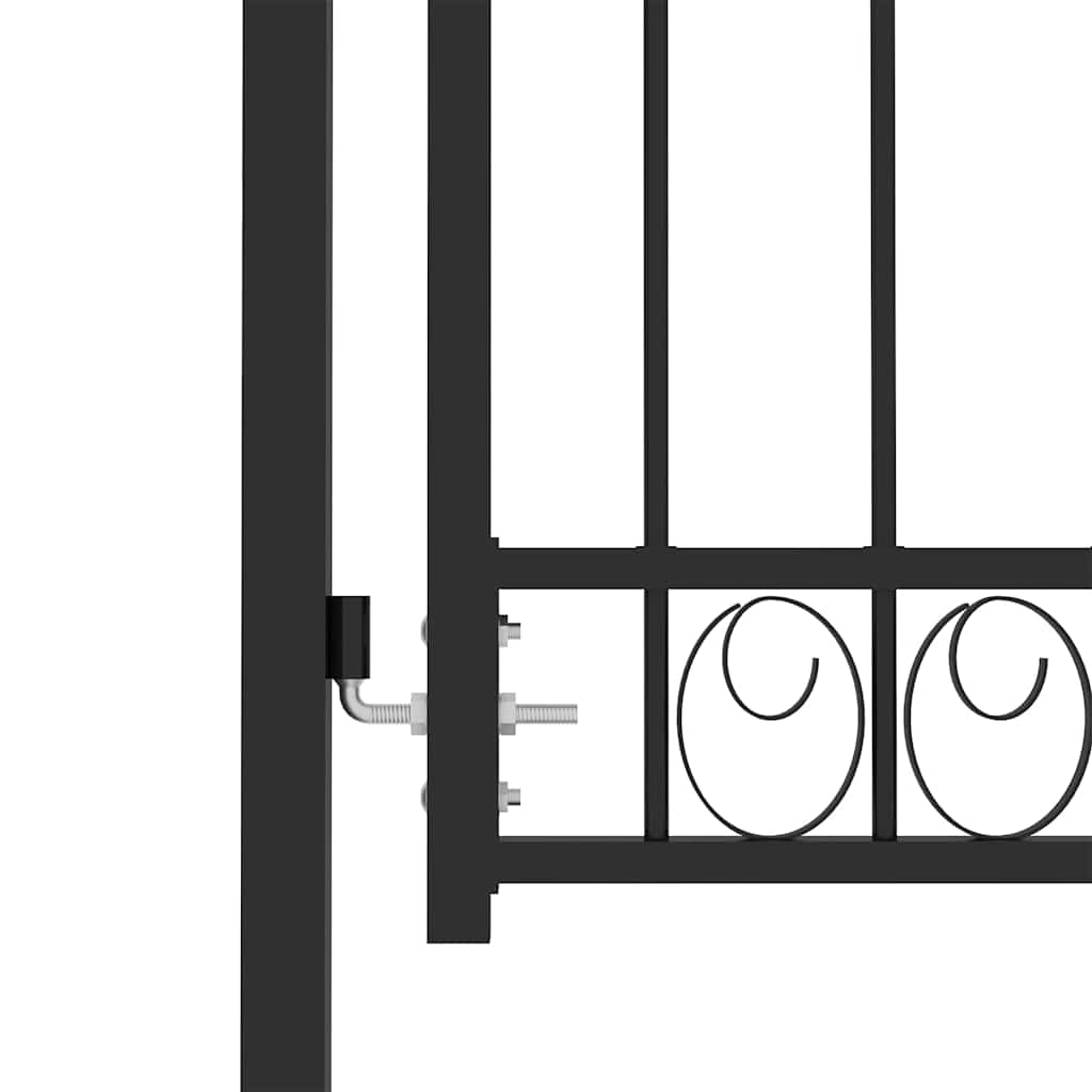 Fence gates EMMEN 104 x 106 cm Lockable Powder-coated steel
