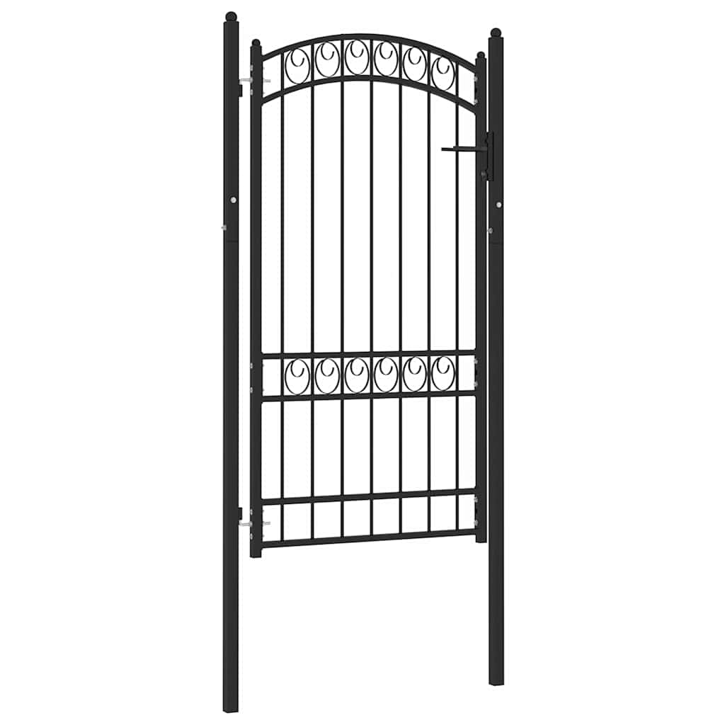 Fence gates EMMEN 104 x 123.5 cm Lockable Powder-coated steel