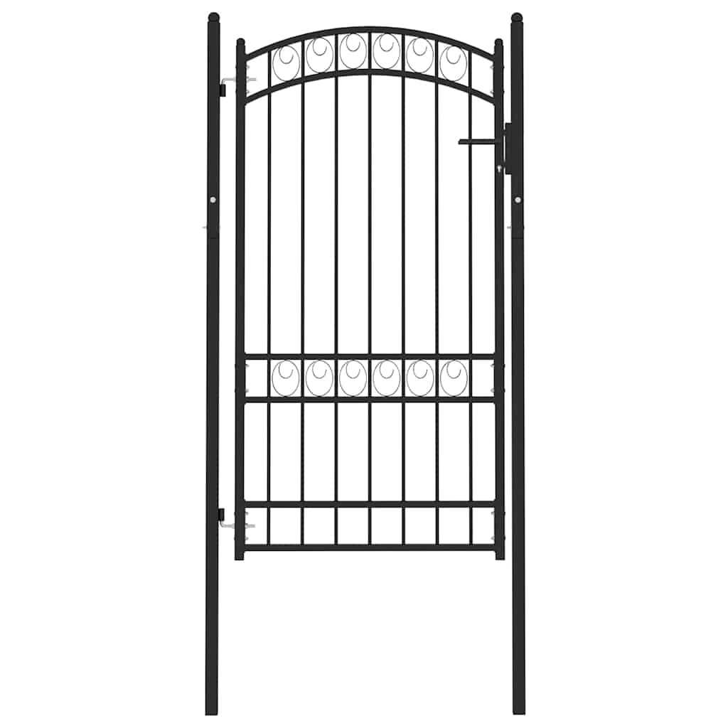 Fence gates EMMEN 104 x 123.5 cm Lockable Powder-coated steel