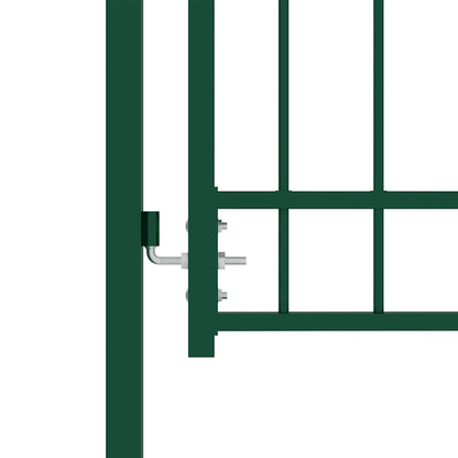 Outdoor Gate | Green | Steel | 100 x 175 cm | Durable | Outdoor Gate