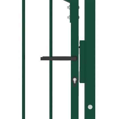 Outdoor Gate | Green | Steel | 100 x 175 cm | Durable | Outdoor Gate
