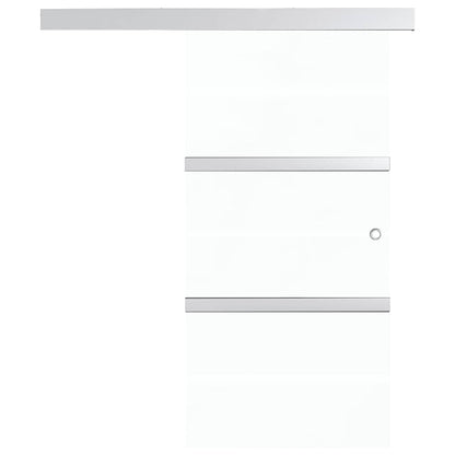 Sliding Door ESG Glass and Aluminium 76x212 cm Silver